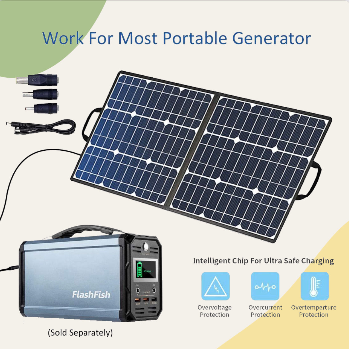 Solar Generator with Solar Panel